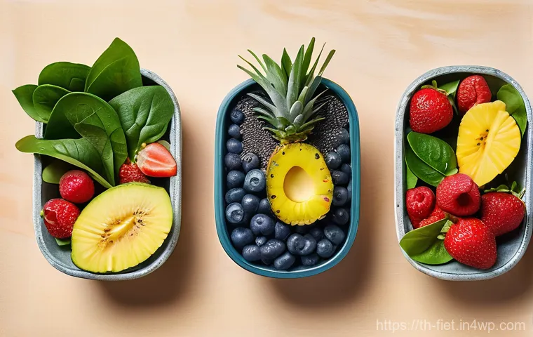 플렉시테리언 식단의 건강한 스무디 레시피 - **Prompt:** A serene and refreshing image of a healthy, glowing Thai woman, Fahsai, in stylish yet m...