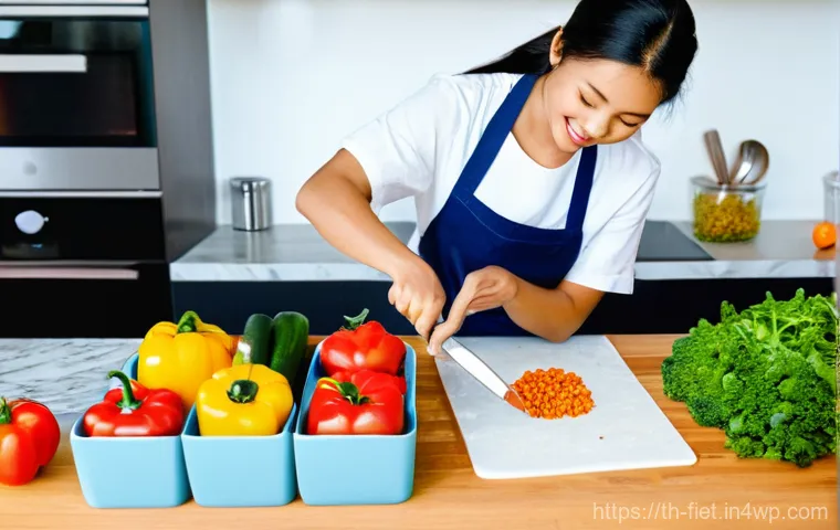 플렉시테리언 식단에서의 주의할 알레르기 - **Prompt 2: Detailed Allergen Label Reading in a Grocery Store**
    A focused individual, appearing...